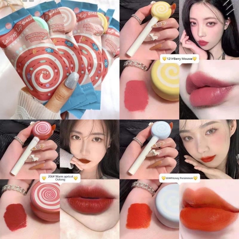 [ ECER ] KISSBEAUTY 2in1 LOLYPOP LIPBALM+LIPOIL