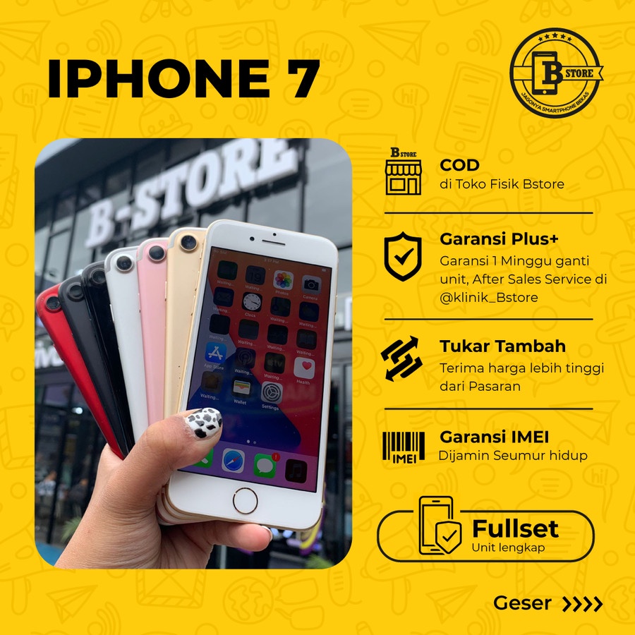 iPhone 7 128 GB - Fullset - 128GB - Jakarta