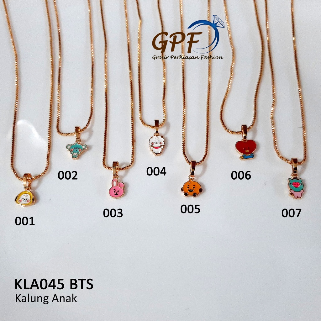 Kalung Emas BT21 BTS Karakter KLA045