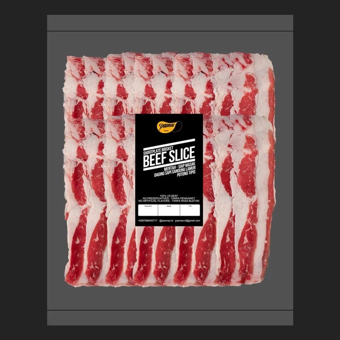 

Daging Sapi Beef Slice Shortplate 500gram (Yakiniku)