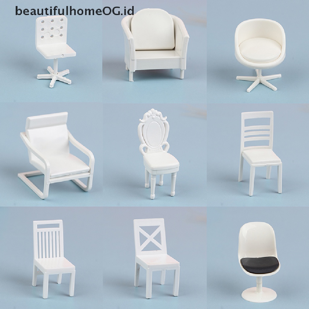 Mainan Miniatur Kursi Sofa Skala 1: 20 Untuk Dekorasi Rumah Boneka