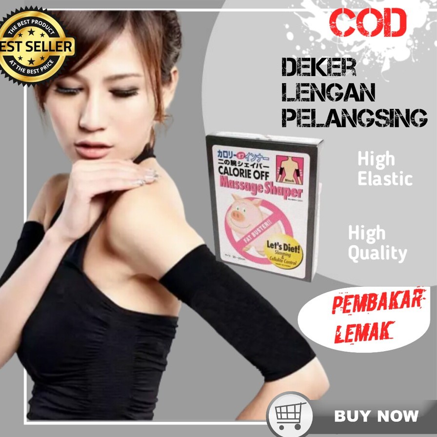 MANSET TANGAN WANITA OLAHRAGA DEKER TANGAN DEKER LENGAN CALORIES OFF ARM SLIMMING PEMBAKAR LEMAK