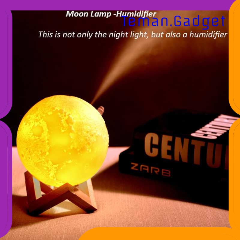 TG-CE084 Taffware Lampu Tidur Humidifier 3D Moon Night Light - Humi AX-08