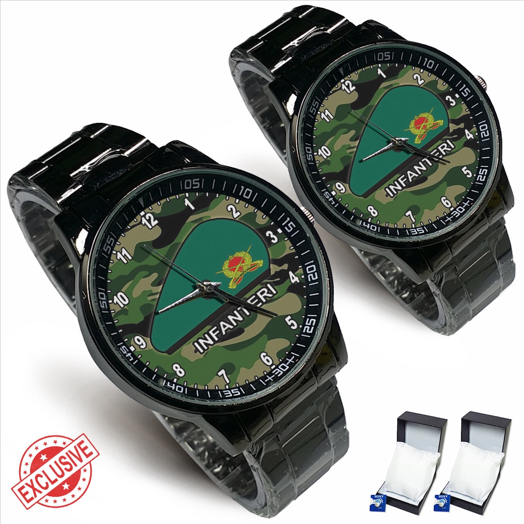 Jam Tangan Rantai Couple INFANTERI 02 (Nice)