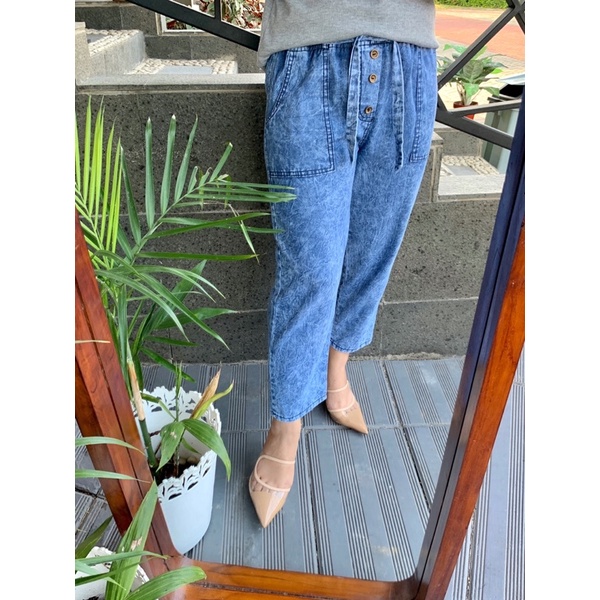 KAYLA JEANS #3 || BAGGY JEANS KANCING