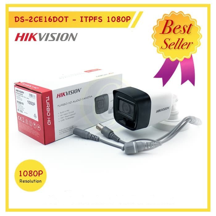 PAKET CCTV HIKVISION 2MP AUDIO SERIES 8 CHANNEL 6 KAMERA 1080P 2MP