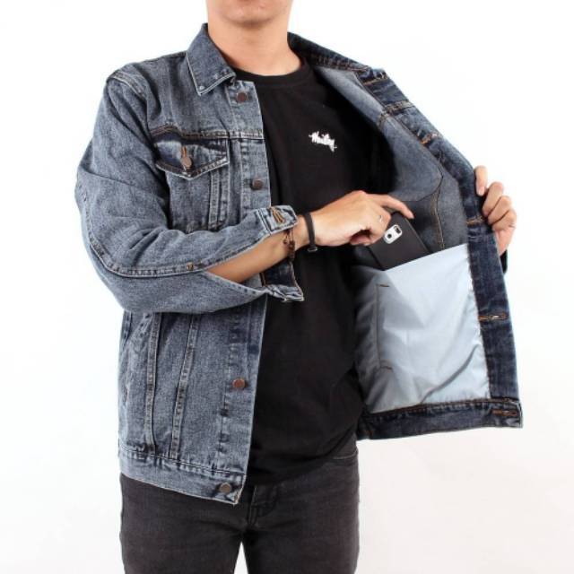 Jual Jaket Jeans Sanwash Original Indonesia|Shopee Indonesia