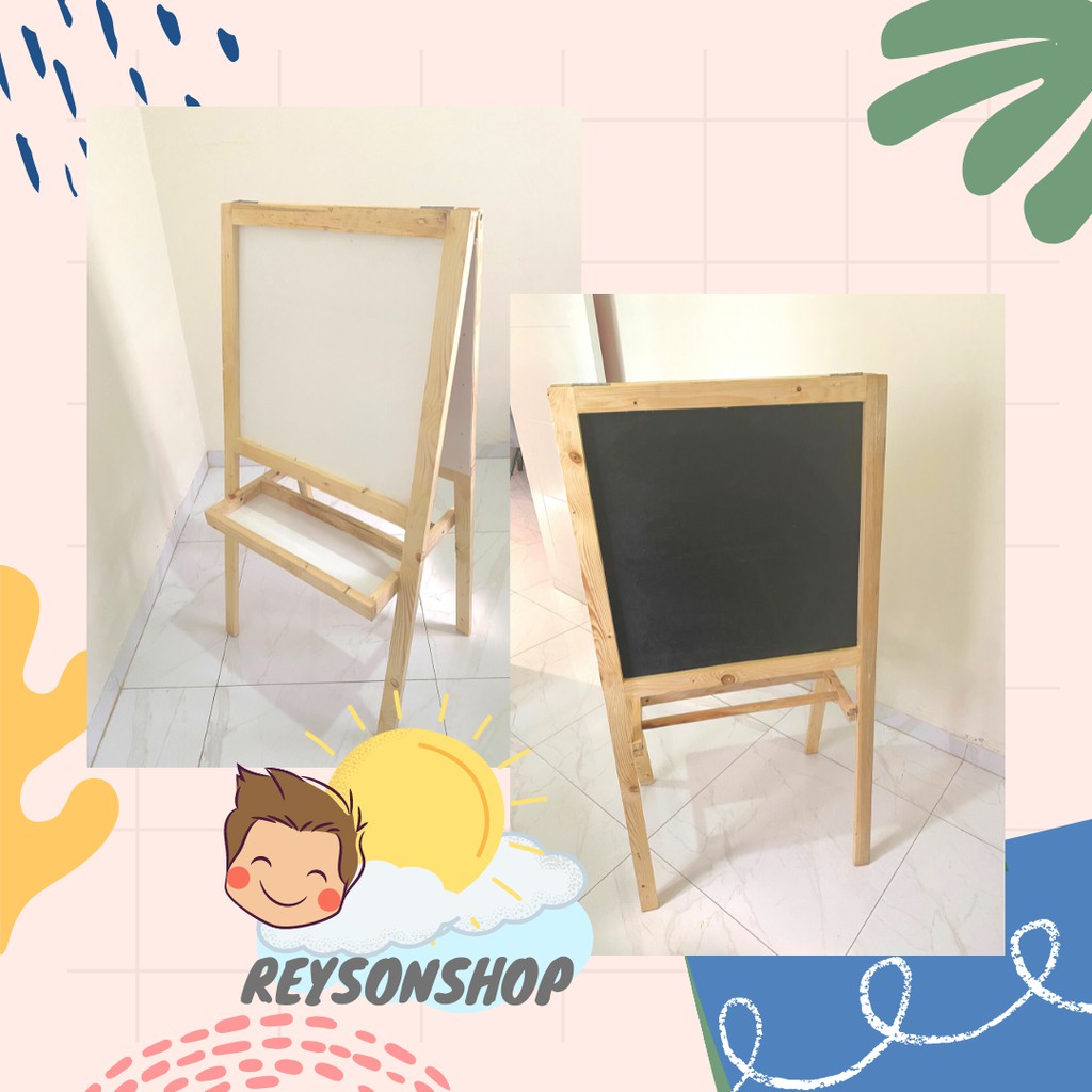 

Papan Tulis Sekolah Anak Warna Kayu Natural