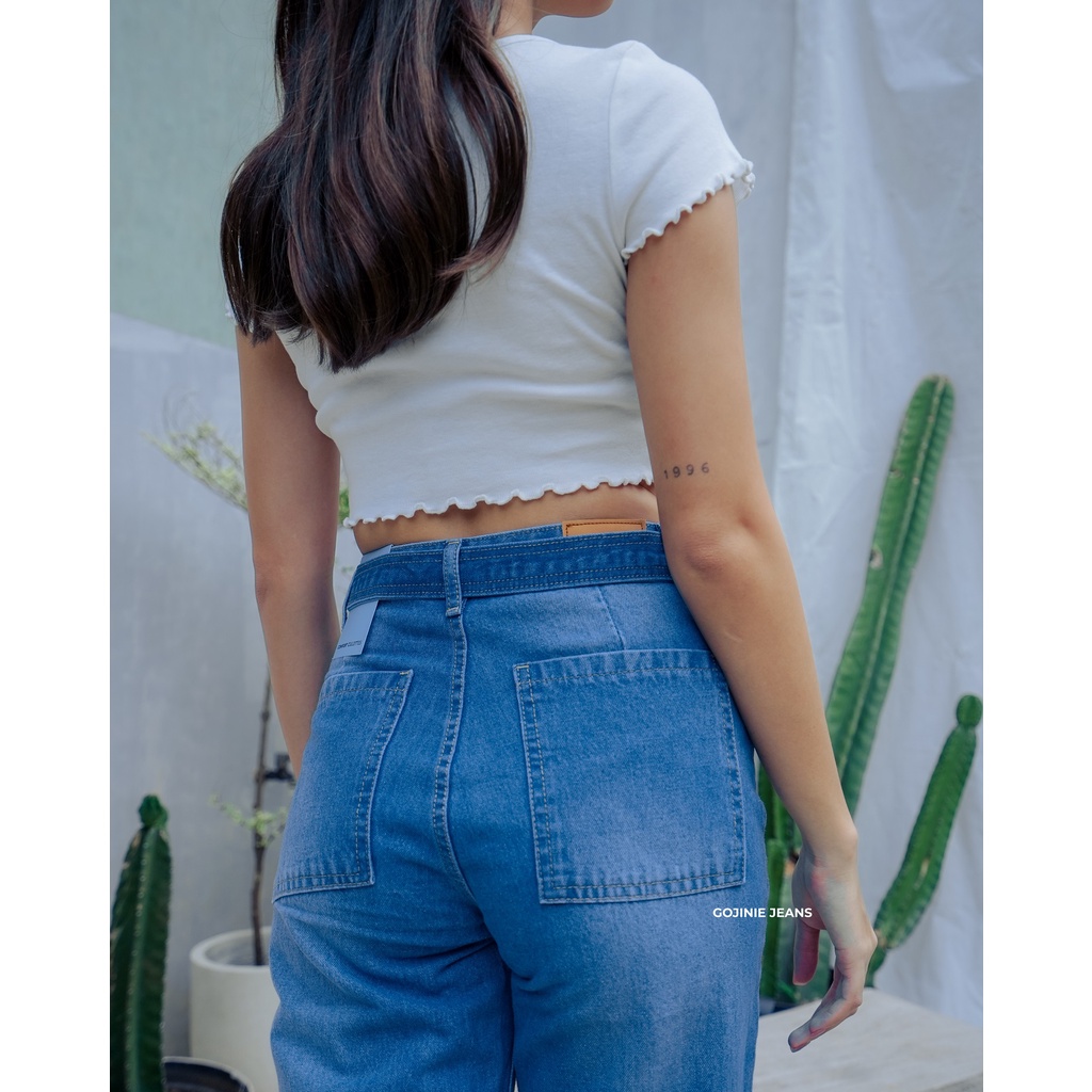 GOJINIEJEANS - Highwaist Comfort Cullotes Jeans - 4460 - COMFORT CULLOTES