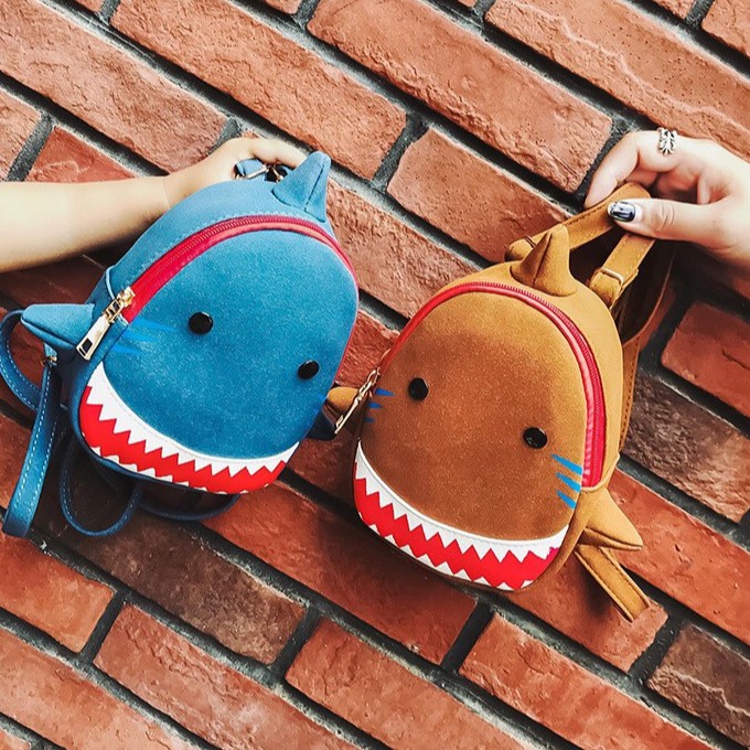 TAS ANAK MINI MODEL HIU KECIL LUCU | BACKPACK SHARK