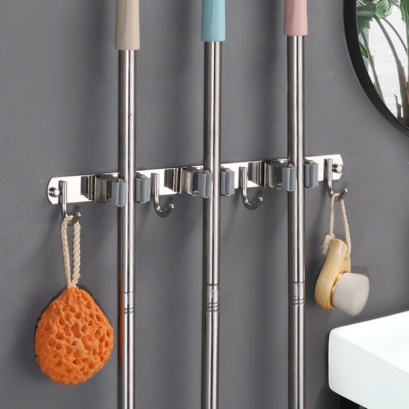 MIIDOSO Stainless Mop Hanger Bathroom Cleaning Hook / Gantungan Sapu Pel Stainless