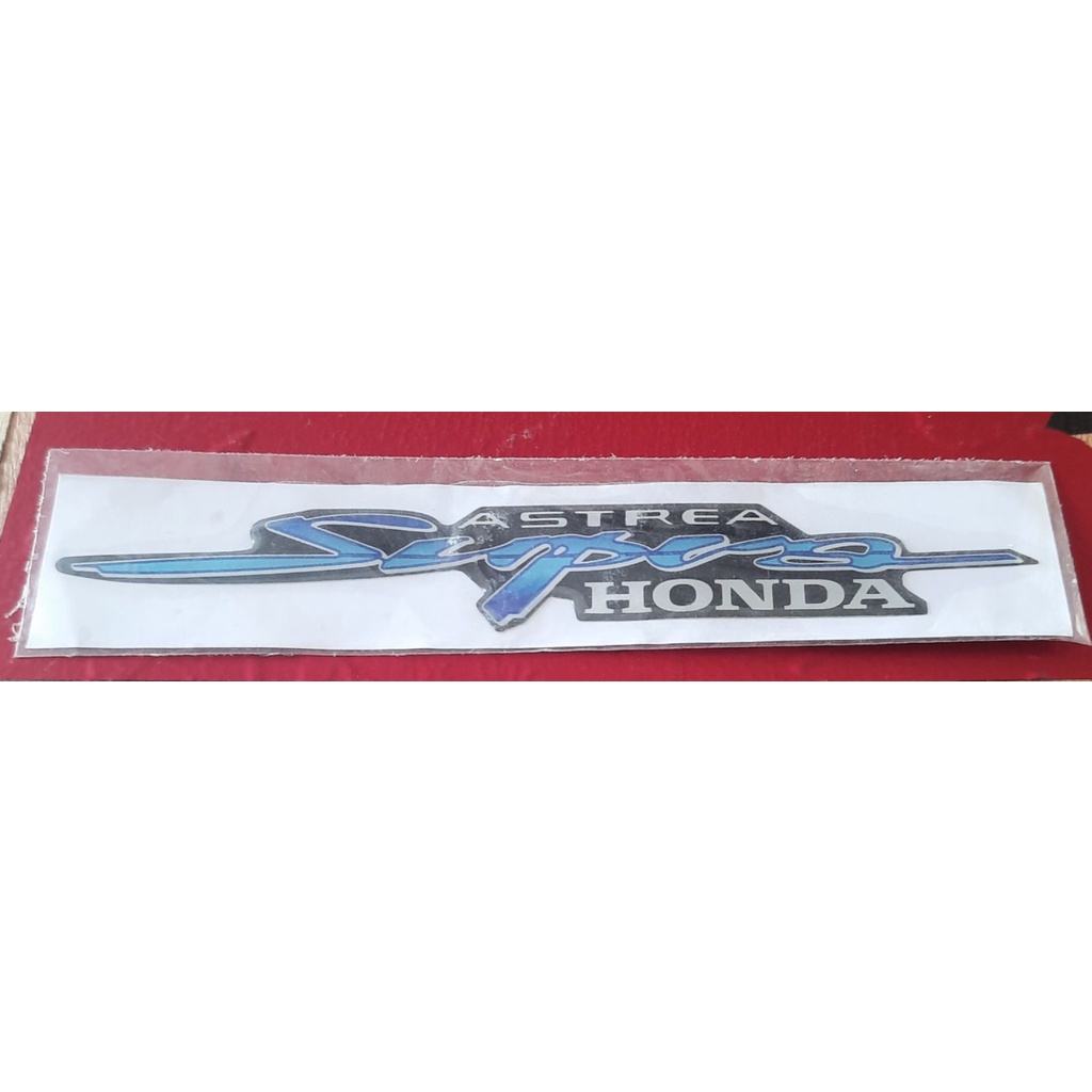 STIKCER TIMBUL HONDA SUPRA LAMA EMBLEM SUPRA LAMA