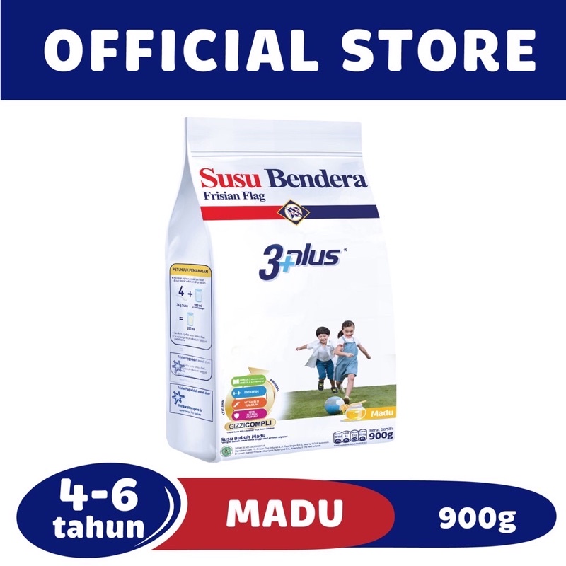 Susu Bendera 1+ 3+ plus Madu 360 600 900 gram