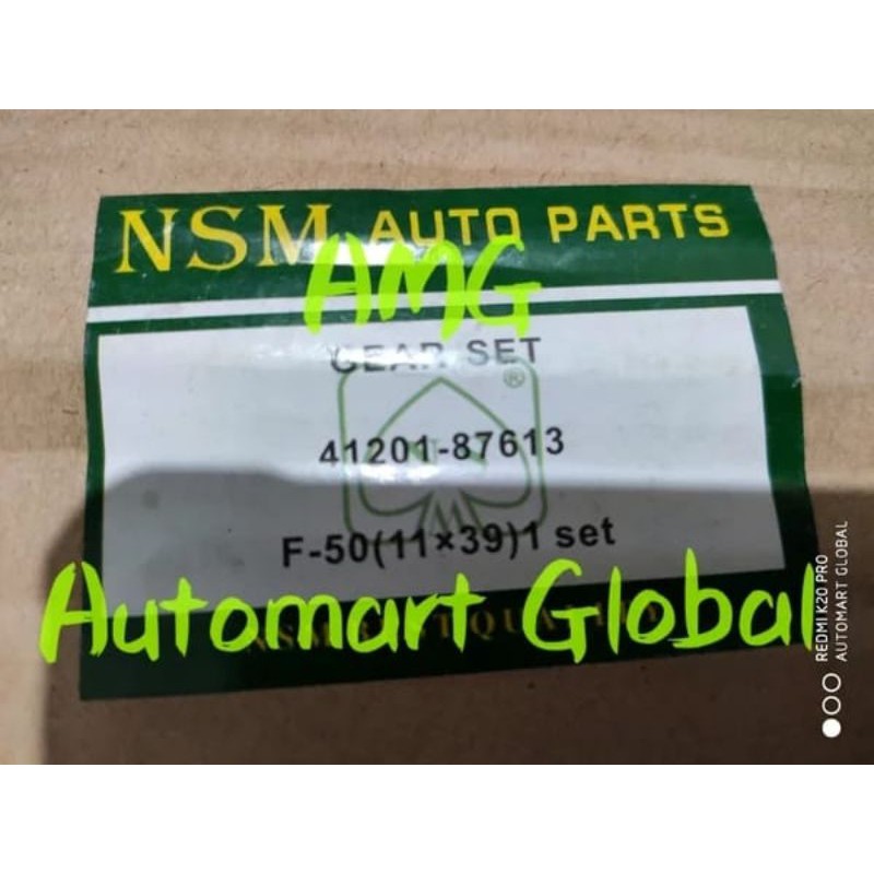 gear set gigi gardan taft badak f50 11x39
