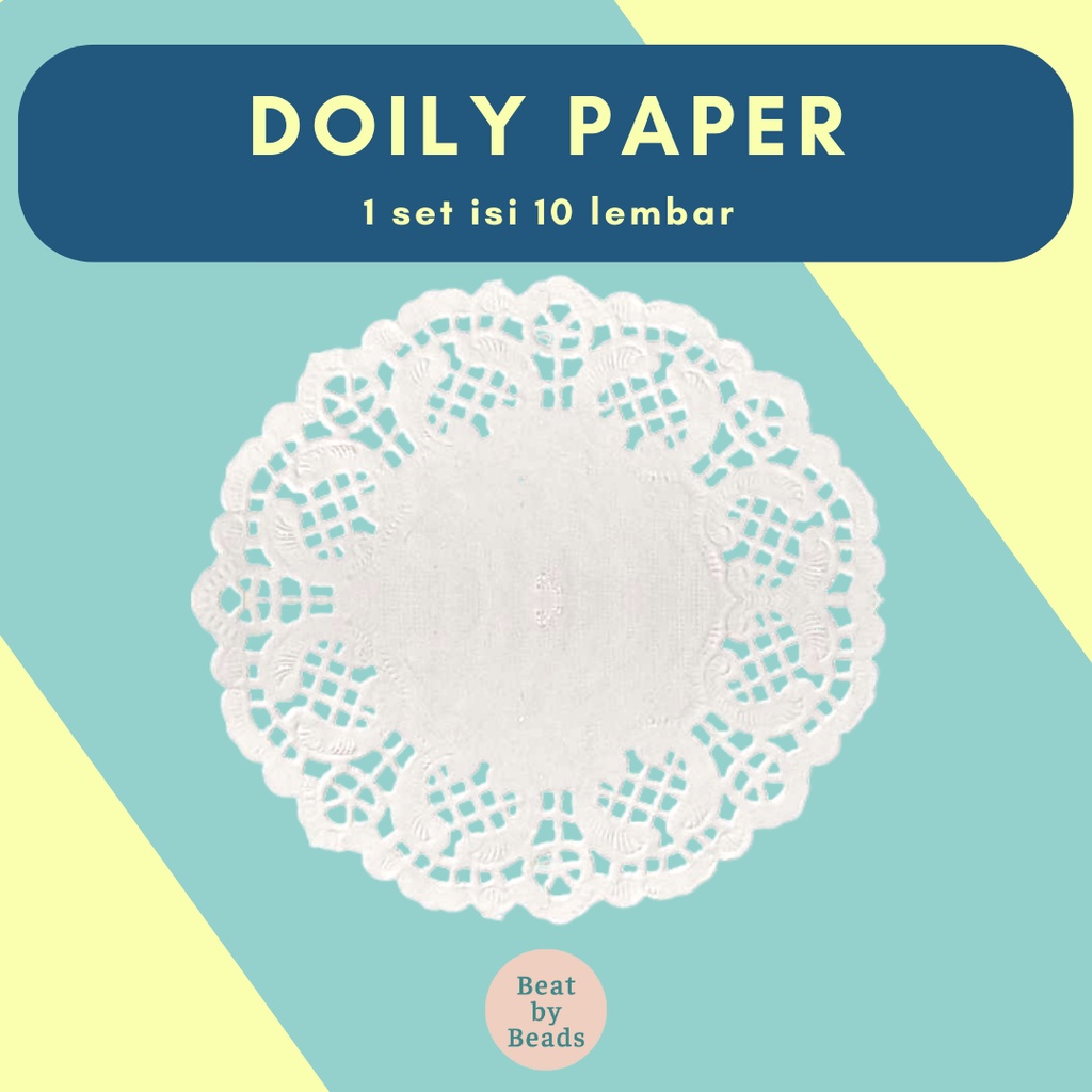 

Doily Paper Bundle / Kertas Renda Doily / Kertas Doily Murah Vintage Putih DIY Aesthetic Journal isi 10 pcs