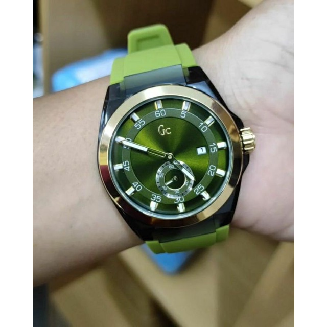 jam tangan GC rubber chrono detik