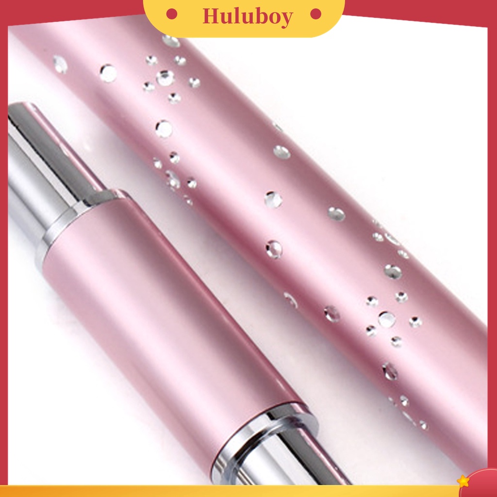 Huluboy Huluboy♡ 6pcs / Set Pen Dotting Kristal Berlian Metal Warna Pink Untuk Nail Art Profesional
