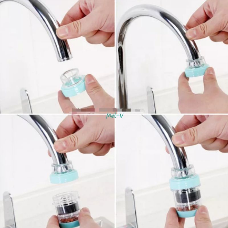 Sambungan Kran Magnetized Stone Water Filter Saringan Air Batu &amp; Magnet