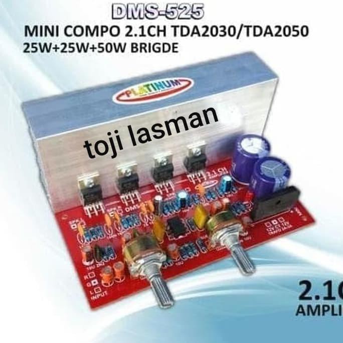 Dms 525 Home Teather 2.1 Simbada Subwofer Dan L+R Tda2030 2-1 Dms525