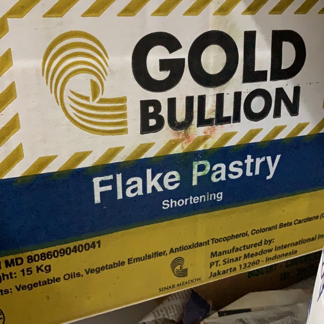 

Korsvet flake pastry gold bullion 1kg mentega