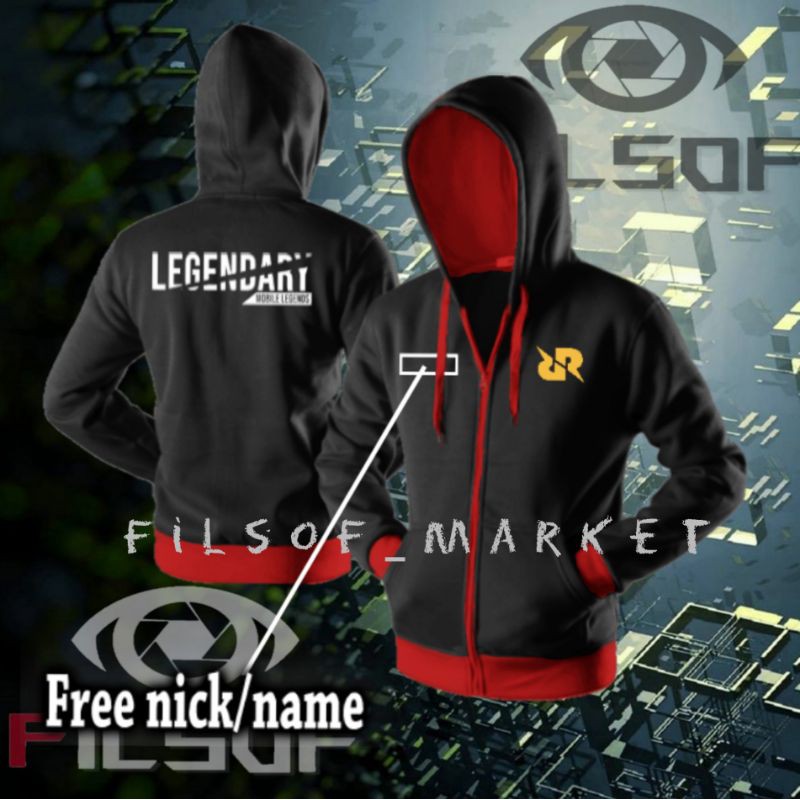 Jaket Ziipper RRQ Legendary Jaket Gaming RRQ Terkini Esport