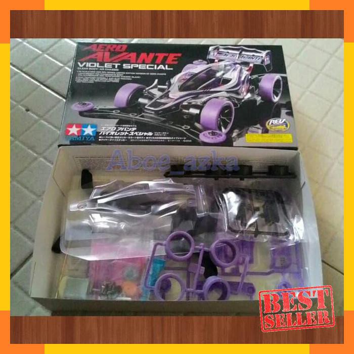 Tamiya Aero Avante Clear Violet Polycarbonate Body AR chassis