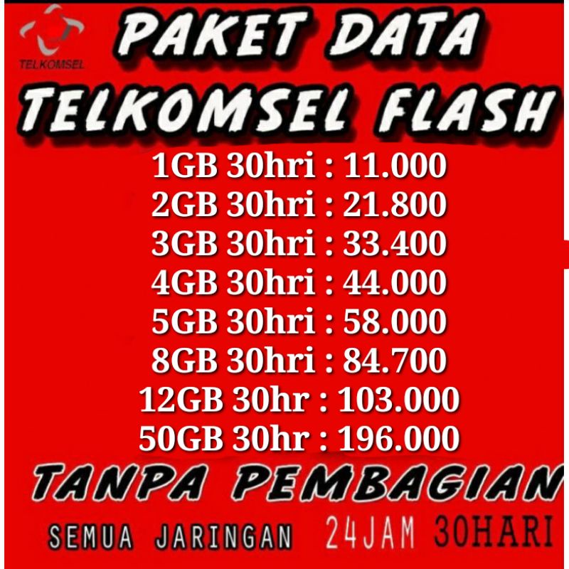 PROMO PAKET DATA INTERNET TELKOMSEL FLASH / SIMPATI / LOOP / AS