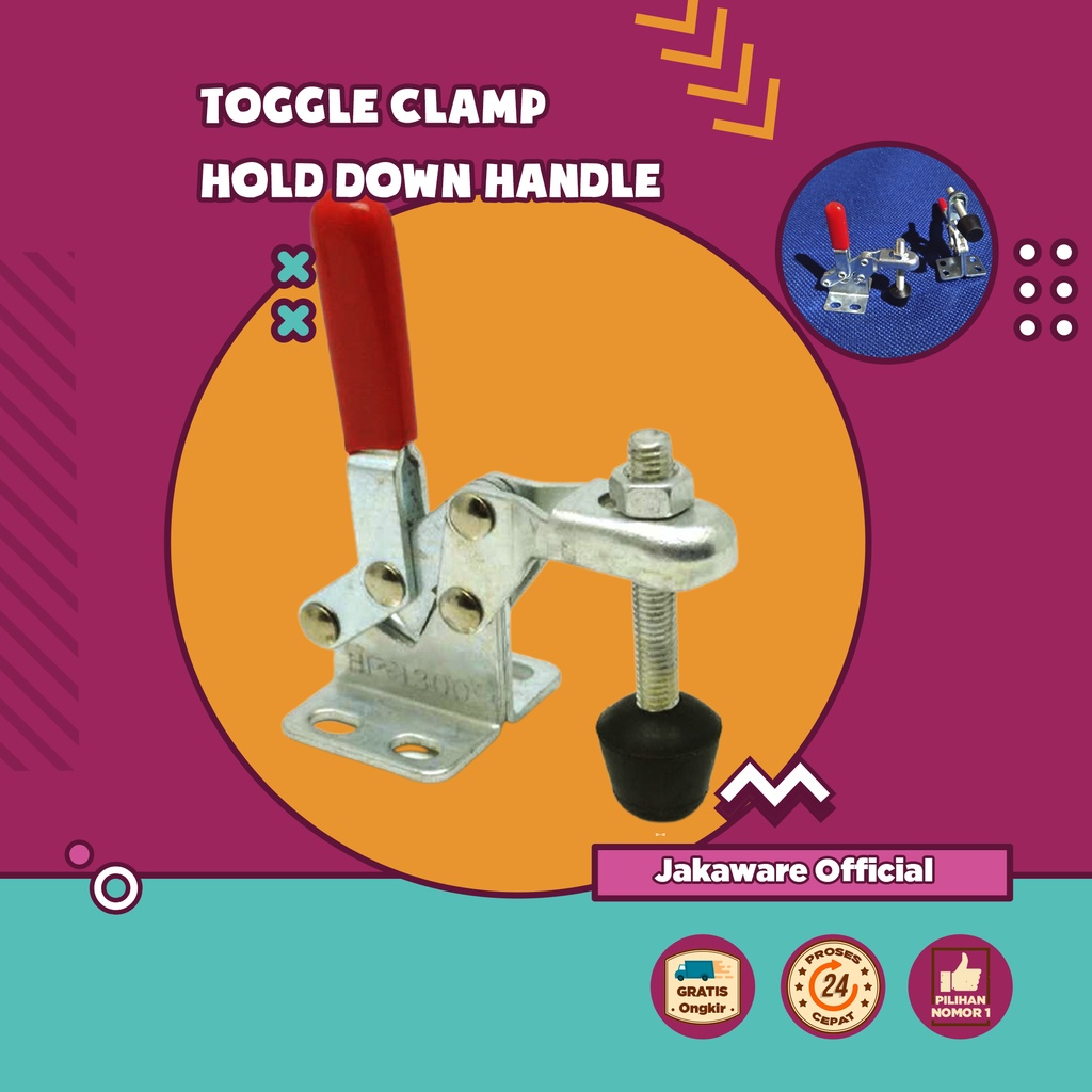 ALAT DORONG JEPIT VERTIKAL TOGGLE CLAMP KLEM GANTUNG BANTU TUKANG PENJEPIT CATOK KAYU MINI PAPAN KLI