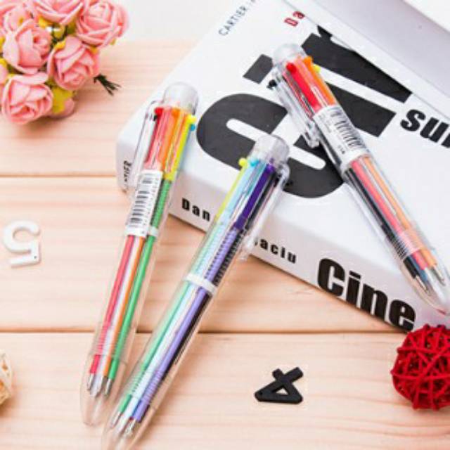 

Pulpen 6 warna/ Rainbow 6 in 1
