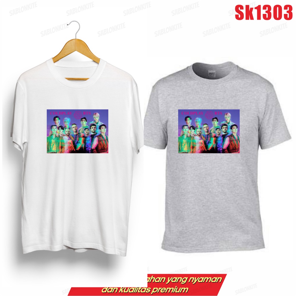 MURAH!!! KAOS KPOP X COLDPLAY KOTAK UNISEX ADA KAOS ANAK