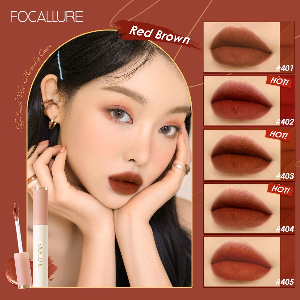 Focallure Lipcream Silky Smooth Velvet Matte Lipcream Focallure Lip Cream Focallure Lipstick Focallure Lipstik Focallure Lip Matte Focallure Lipstick Matte Focallure