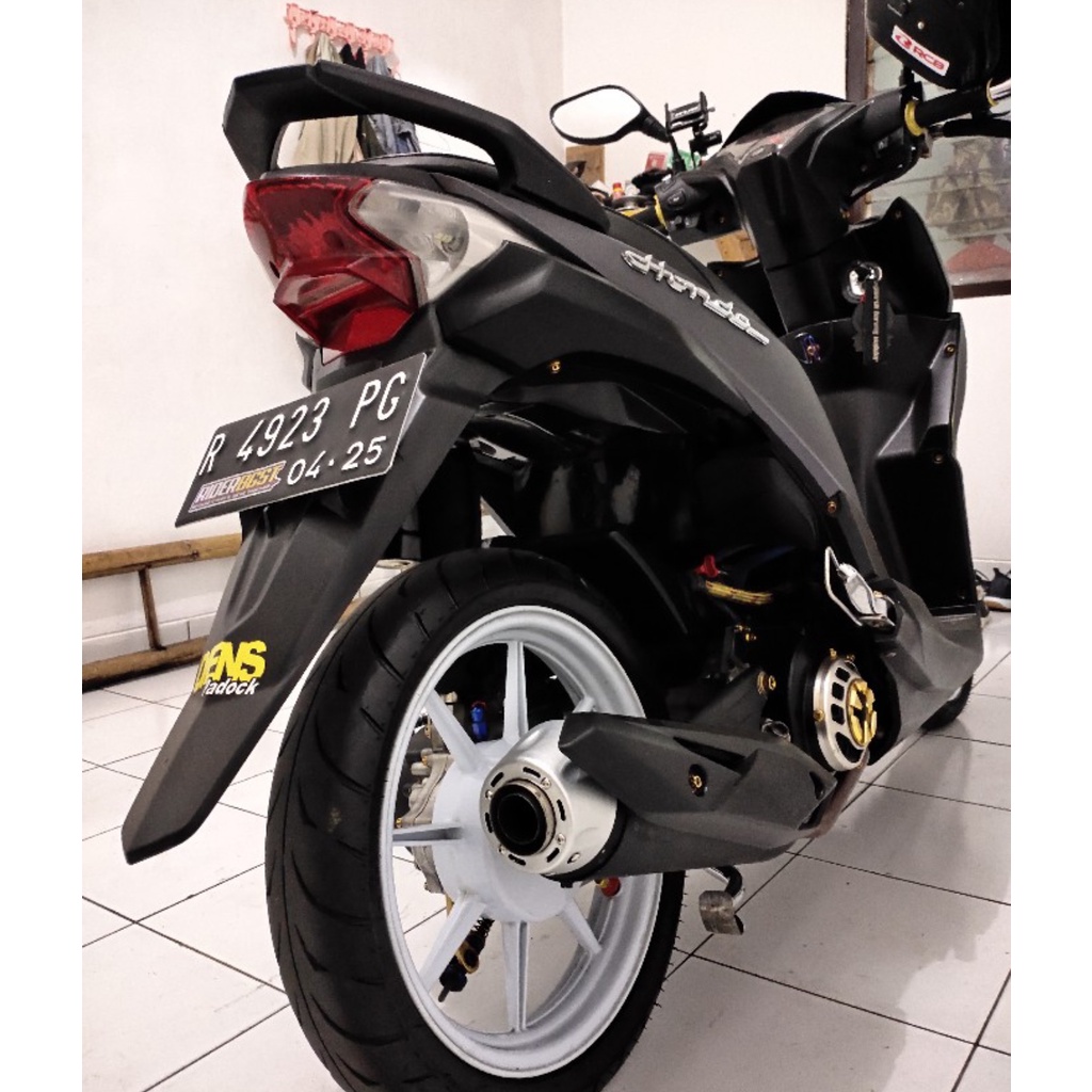 CORONG KNALPOT END MUFFLER FULL CNC BEAT SCOOPY  VARIO 125 DAN 150 OLD DAN KNALPOT CMS VARIO 110 DAN KNALPOT YANG ADA MONCONG