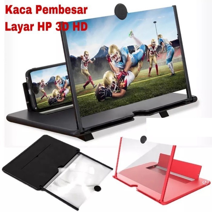 F3 Kaca Pembesar Layar Smartphone 3D Hd / Pembesar Layar Hp Bisa Di Lipat