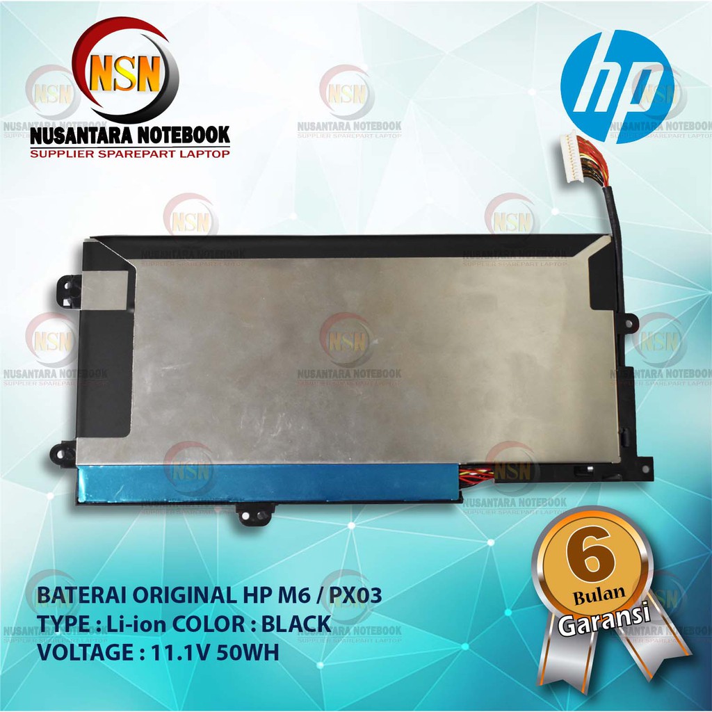 Baterai Original Hp Envy 14 HSTNN-LB4P Touchsmart M6 PX03 PX03XL 50WH