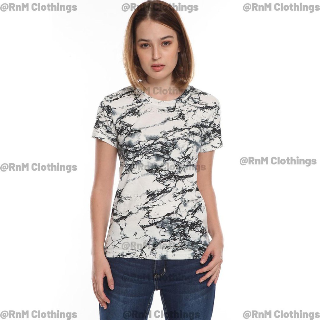 Kaos cewek wanita baju perempuan katun lengan pendek offwhite second branded premium import quality