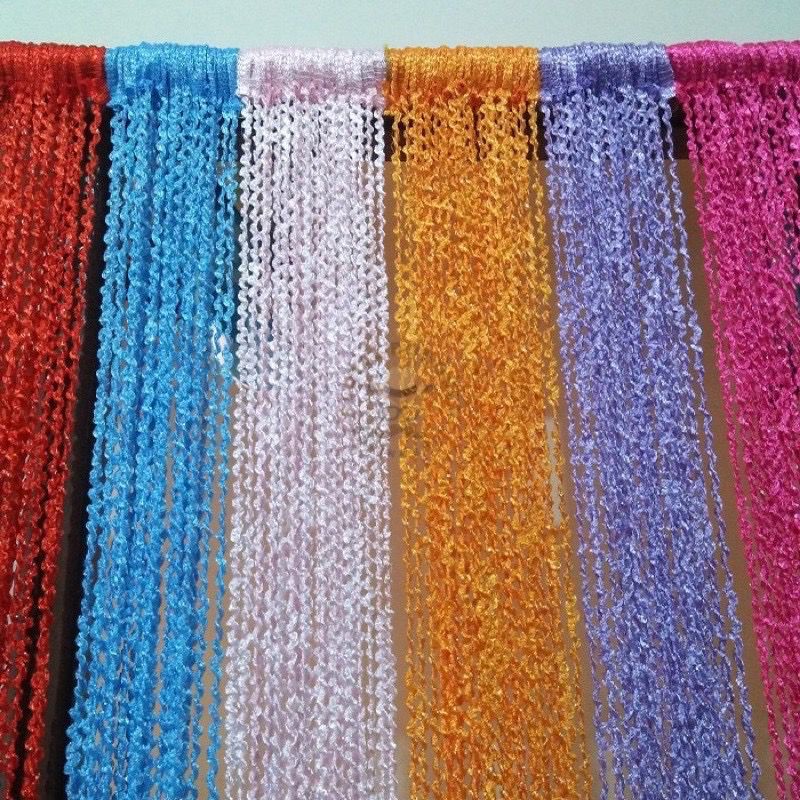 TIRAI BENANG UKURAN 100X200 CM TIRAI BENANG ULIR TIRAI BENANG TIRAI JENDELA TIRAI BENANG PINTU