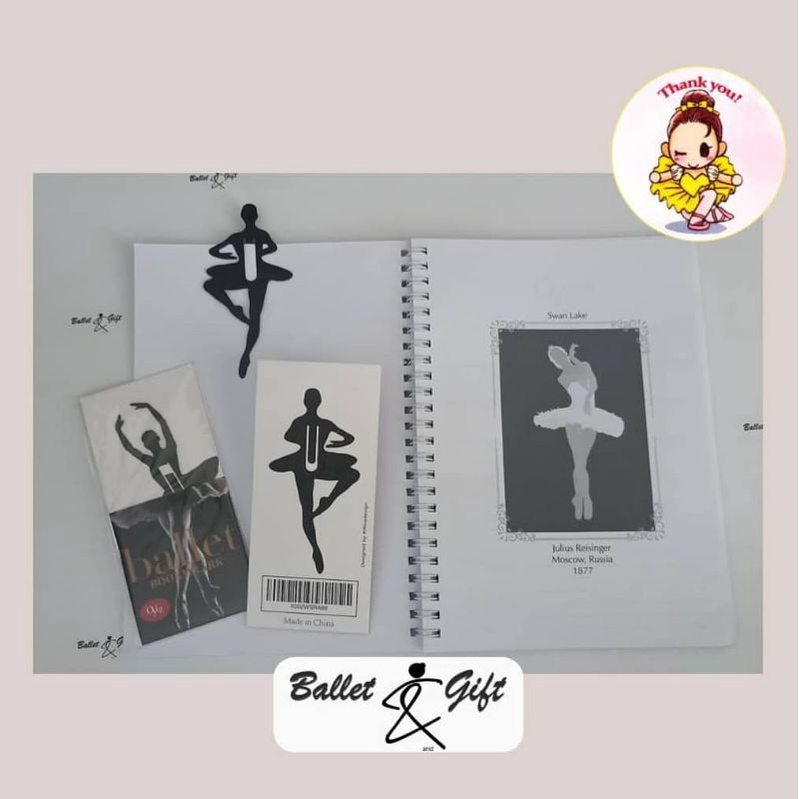 

Ballerinas Bookmark pembatas buku Ballet