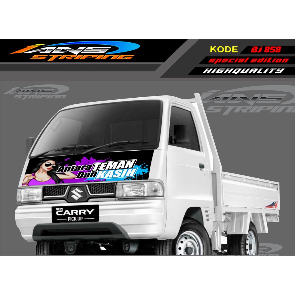 VARIASI STICKER KAP DEPAN MOBIL CARRY/ STIKER KABIN DEPAN MOBIL CARRY PICK UP / STICKER TERBARU