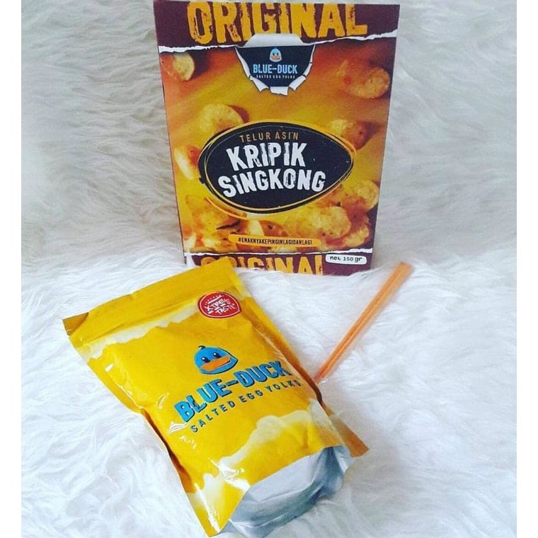 Blue Duck Salted Egg Yolks - Keripik Singkong Telur Asin