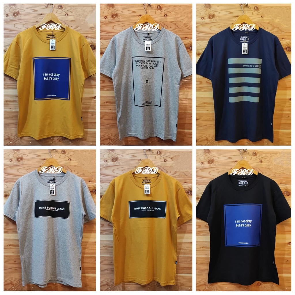 [ 3 PC 100 RIBU ] KAOS DISTRO PRIA RANDOM MOTIF DAN WARNA