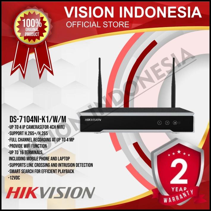 Hikvision Nvr Wifi Wireless 4Ch Ds-7104Ni-K1/W/M