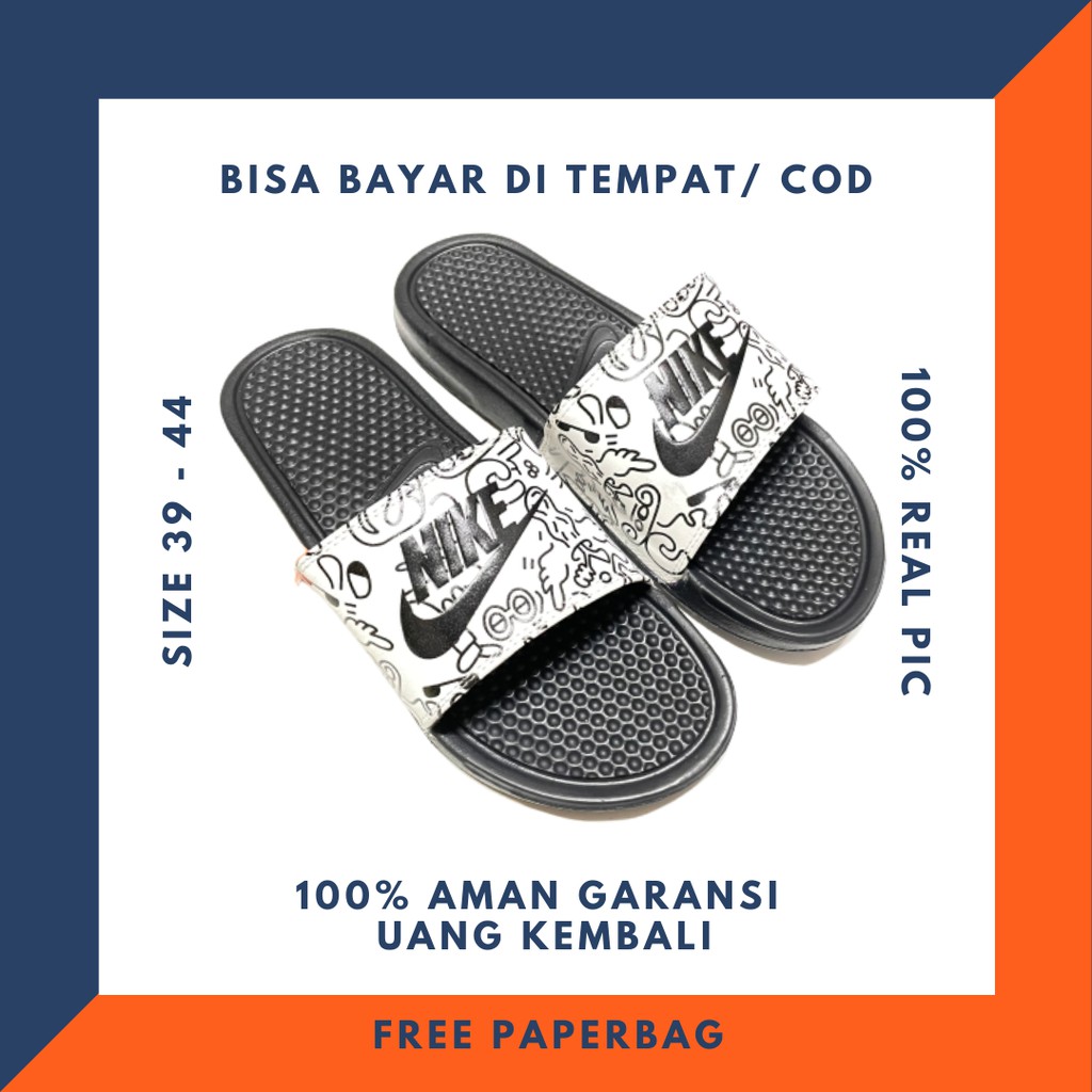Sandal | Sendal Slide Selop Slop on Karet Nike Pria Wanita | C13