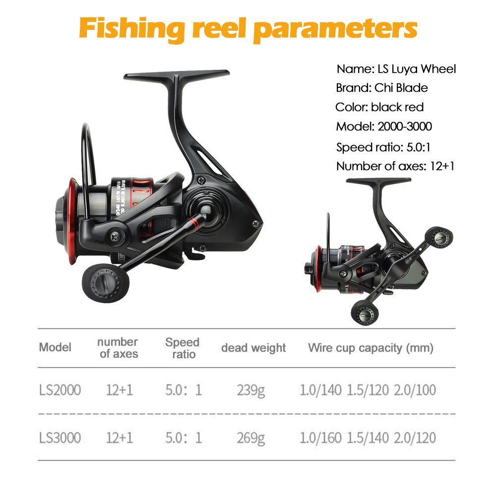 Top Fishing Reel LS2000 Series Lure Metal Tembakan Panjang