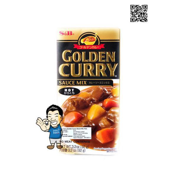 

S&B GOLDEN CURRY SAUCE MIX/ SAUS KARI - 100G - HOT