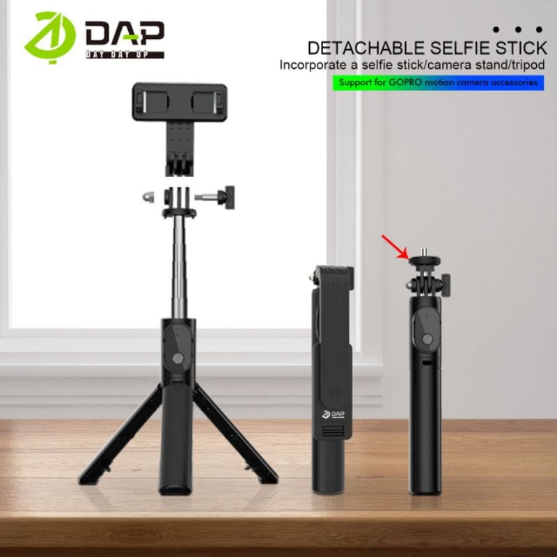 Tongsis Bluetooth DAP DH-P01 ORIGINAL Tongkat Selfie Wireless DAP DH-P01 ORIGINAL