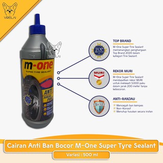 Cairan M-One Anti Ban Bocor Super Tyre Sealant 500 ml [M-One] Top Brand MURI