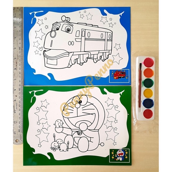 

(TERJAMIN) COD Mewarnai Cat Air Jumbo Ukuran 28 cm X 19 cm