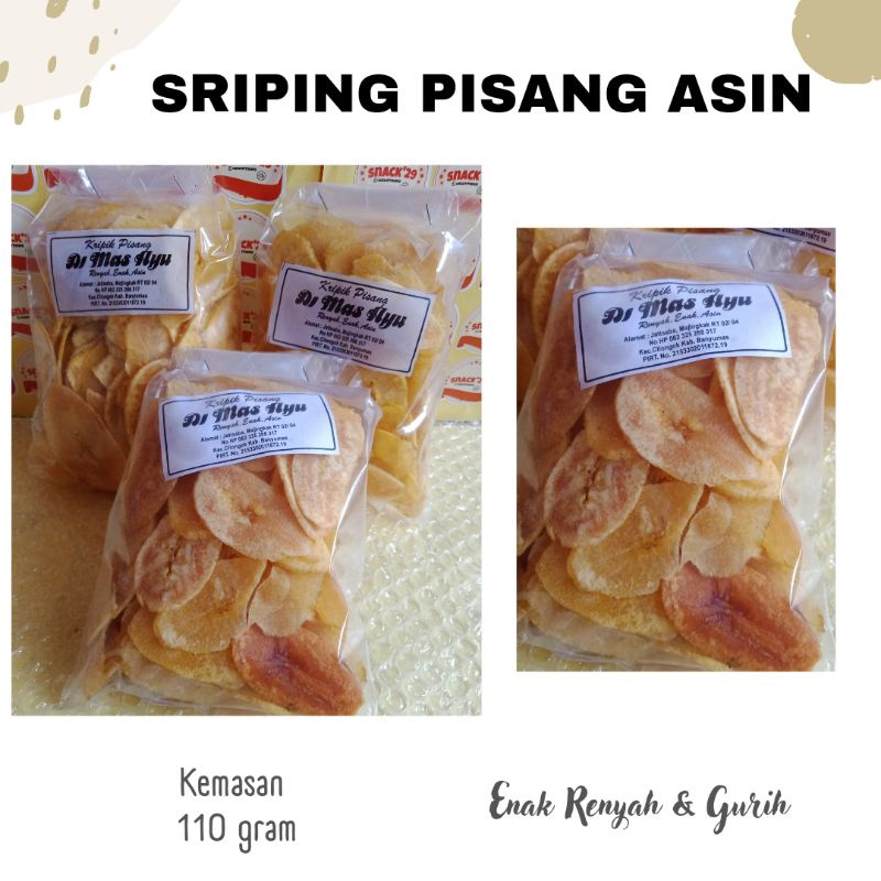 

SRIPING PISANG ASIN GURIH | KHAS BANYUMAS | HARGA TERJANGKAU | FREE GIFT MIN. BELANJA 50K (all item)