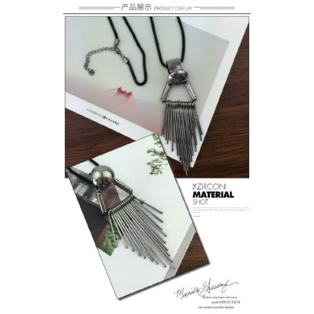 Kalung wanita bohemian panjang