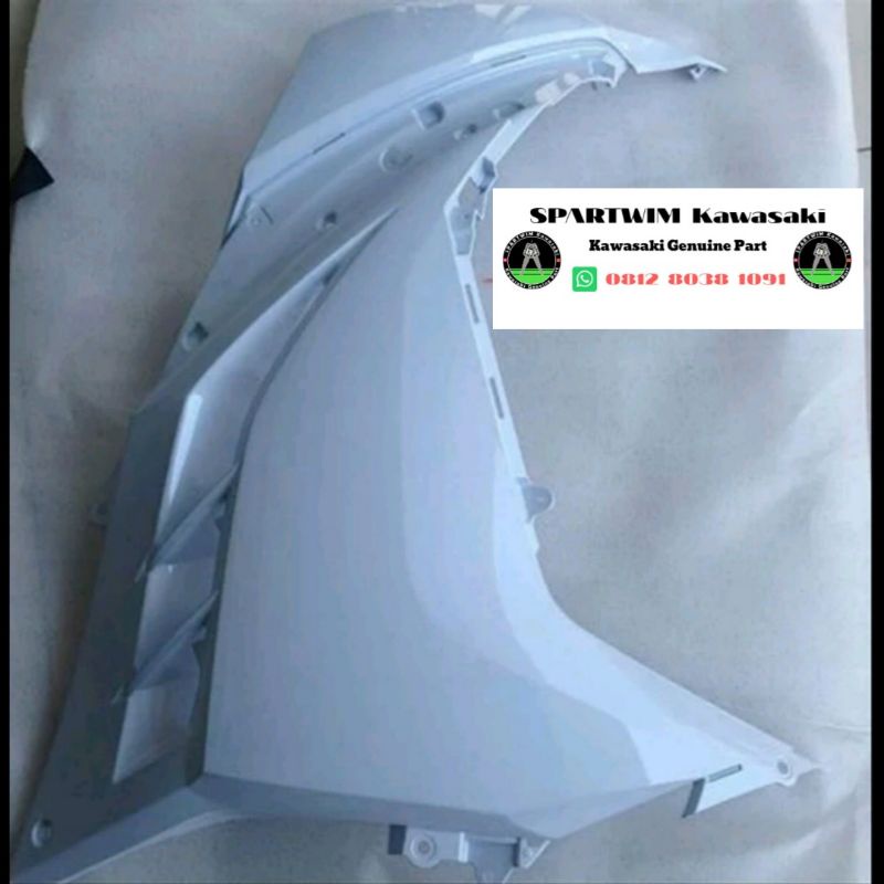 Fairing fering atas body bodi samping putih Ninja 250Fi 250 Fi original kawasaki